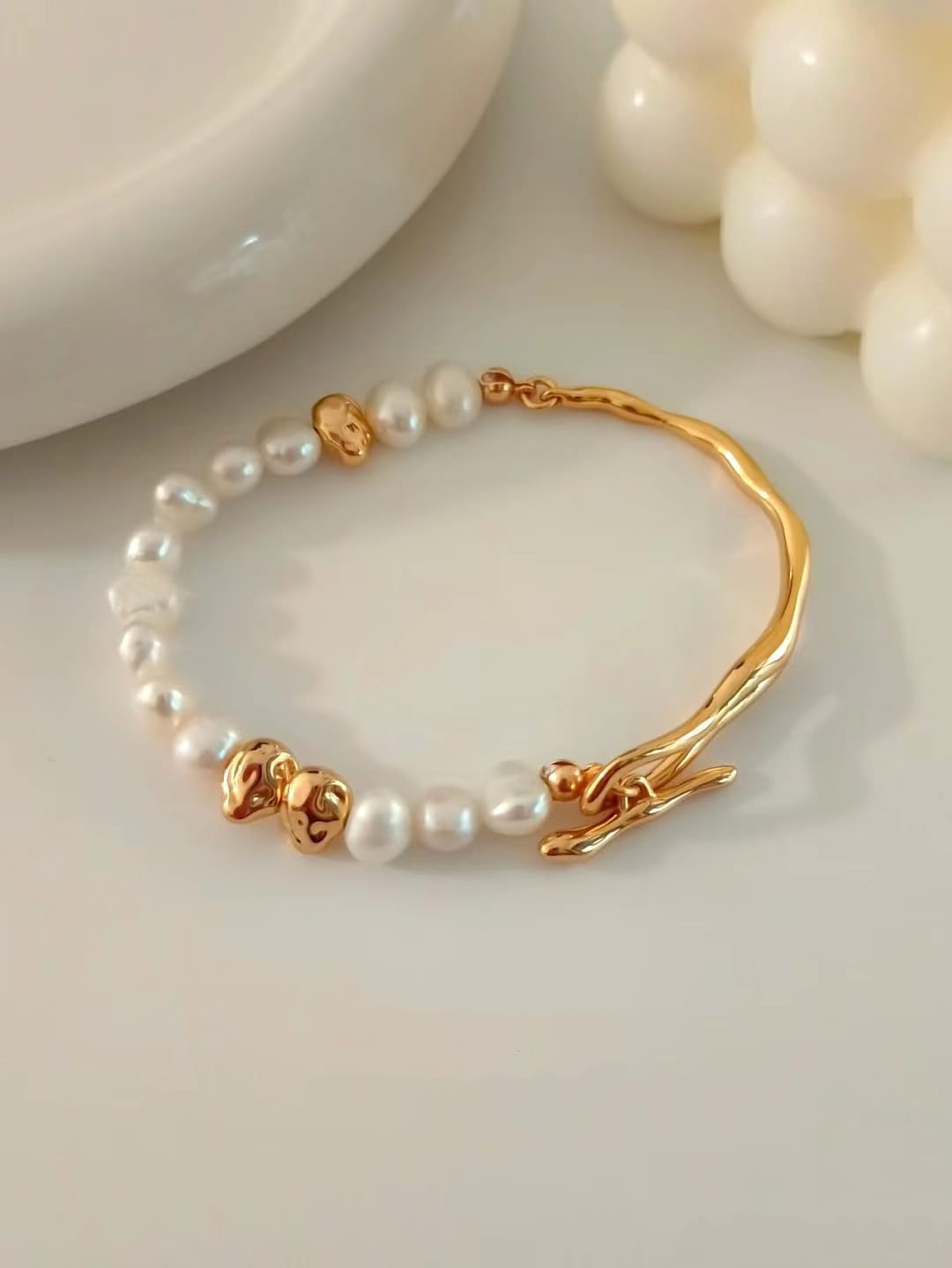 Twig Pearl Bracelet