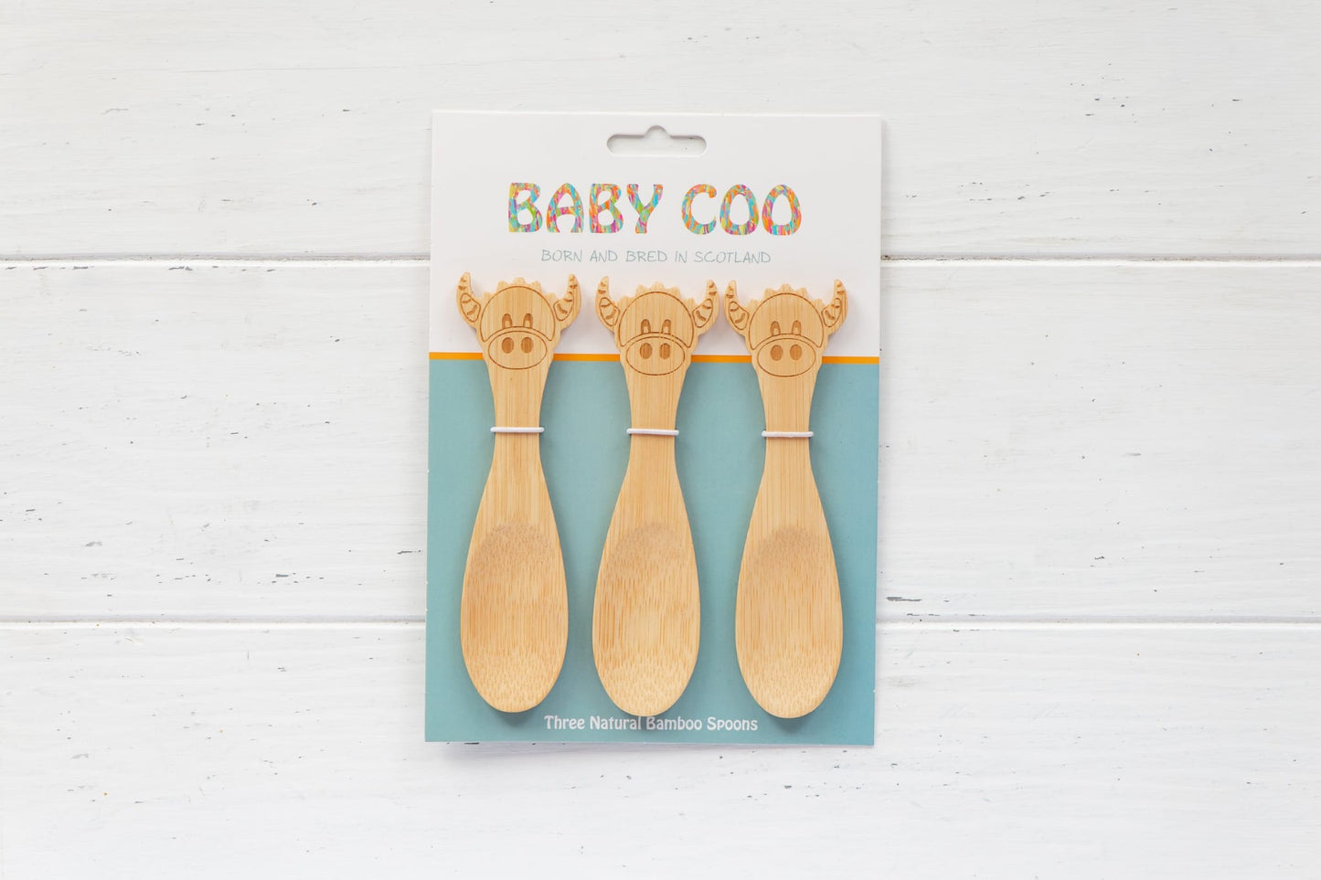 Baby Coo - Highlan Cow Bamboo Spoons
