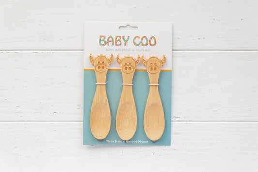 Baby Coo - Highlan Cow Bamboo Spoons