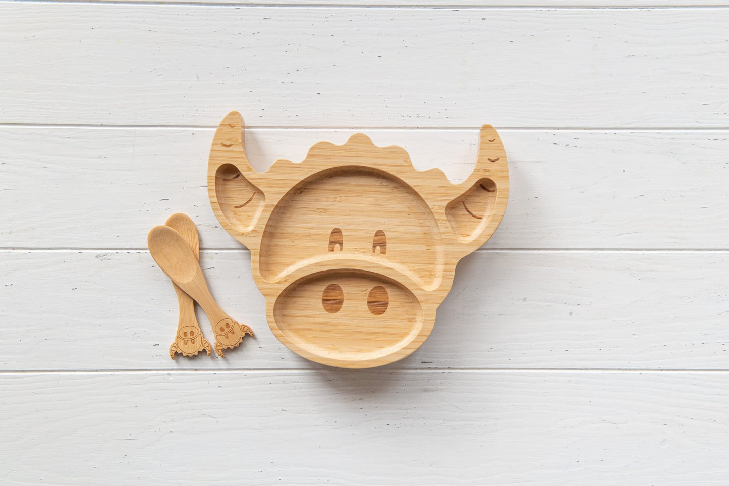 Baby Coo - Highlan Cow Bamboo Spoons