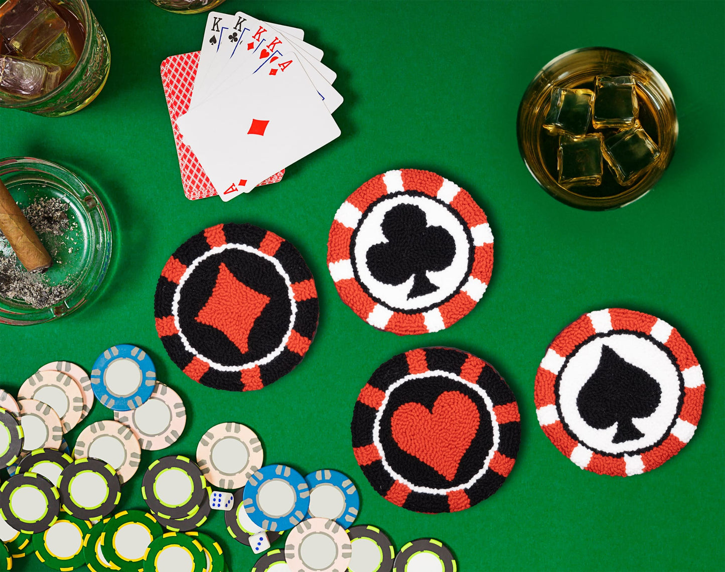 POKER CHIPS COASTER